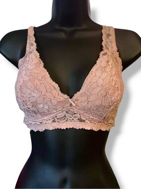 Shear Shapewear rose lace pullover bra